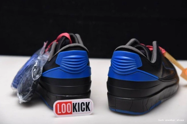 Reps LUCY 2 Low Retro Jordan Off-White Black Blue SP DJ4375-004 0805